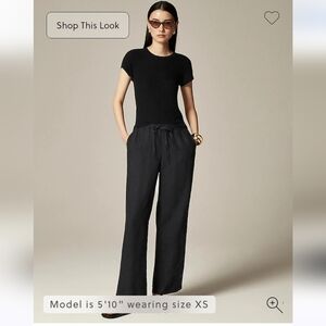 NWT J.Crew Women's Soleil pant in linen Sz XL $98